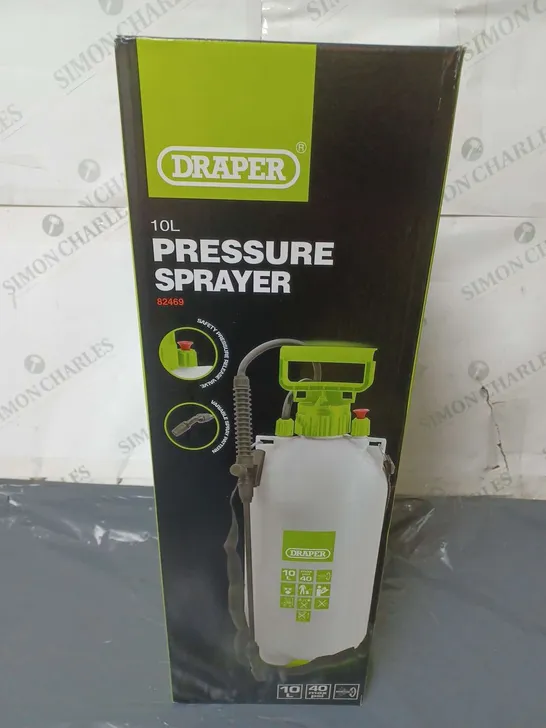 BOXED DRAPER 10L PRESSURE SPRAYER