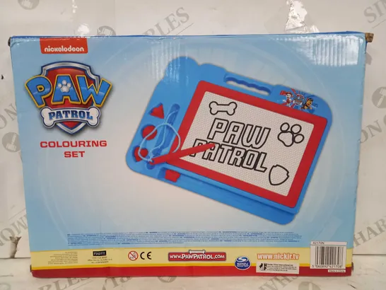 PAW PATROL COLOURING SET