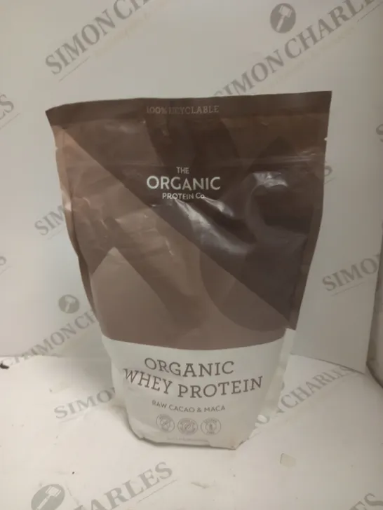 SEALED ORGANIC PROTEIN COMPANY WHEY PROTEIN - RAW CACAO & MACA - 1.2KG