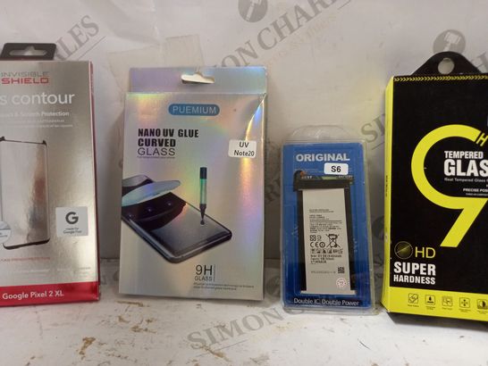 BOX OF APPROX 10 ASSORTED PHONE CASES AND SCREEN PROTECTORS
