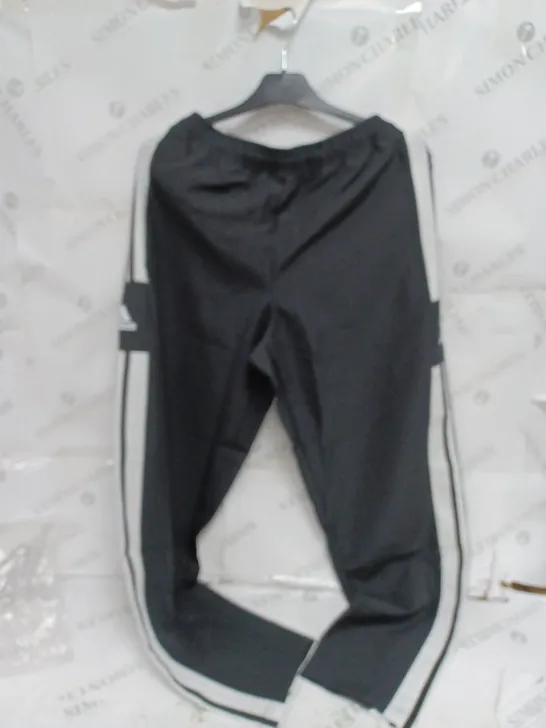 LARGE BLACK ADIDAS JOGGERS 