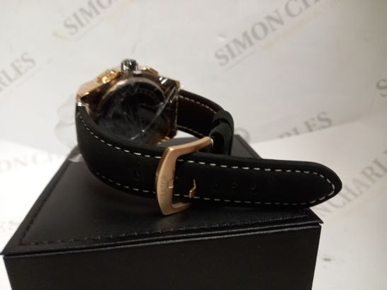 LATOR CHRONOGRAPH STYLE LEATHER STRAP WRISTWATCH RRP £650