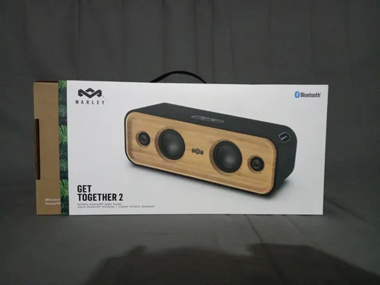 BOXED HOUSE OF MARLEY GET TOGETHER 2 PORTABLE BLUETOOTH AUDIO SYSTEM