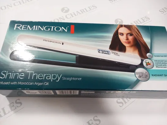 BOXED REMINGTON SHINE THERAPY STRAIGHTENER 