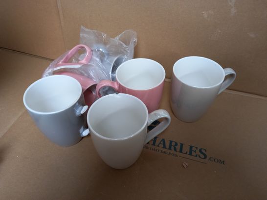 SET OF 6 PEARLESCENT MUGS