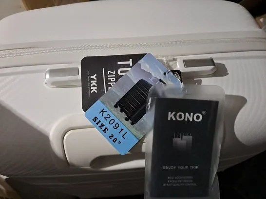 BOXED KONO SUITCASE LIGHTWEIGHT POLYPROPYLENE HARD SHELL 28-INCH K2091L