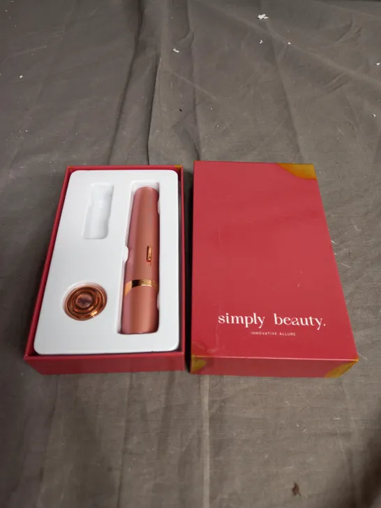 BOXED SIMPLY BEAUTY SINGLE HAIR EPILATOR IN ROSE GOLD