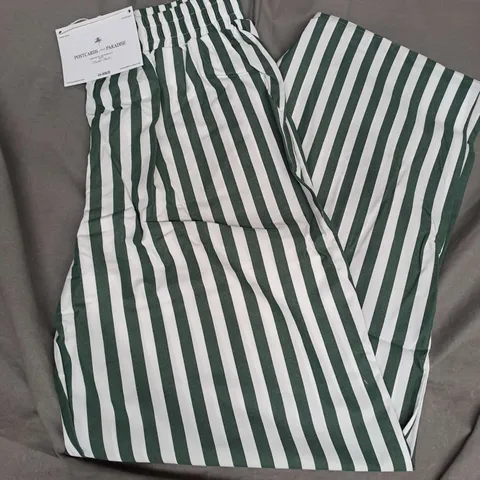 4TH AND RECKLESS RIO BEACH TROUSER IN GREEN STRIPE SIZE 12