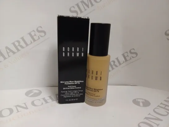 BOXED BOBBI BROWN SKIN LONG WEAR WEIGHTLESS FOUNDATION SPF15 - W-054 NATURAL TAN