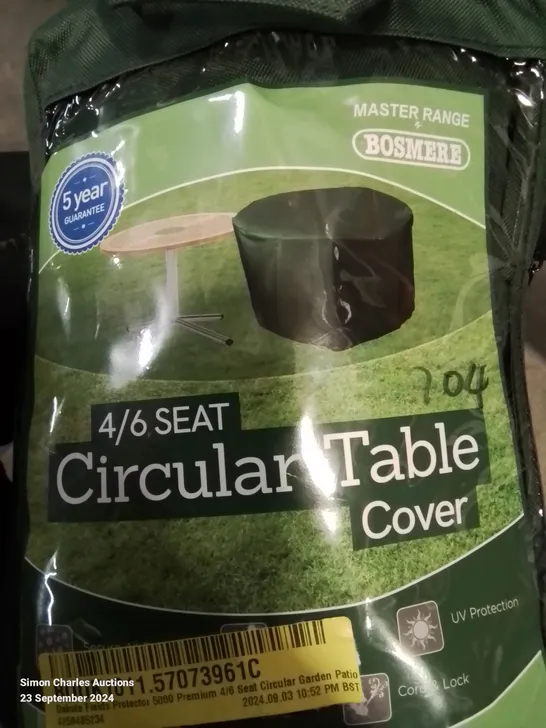 BAGGED 4/6 SEAT CIRCULAR TABLE COVER