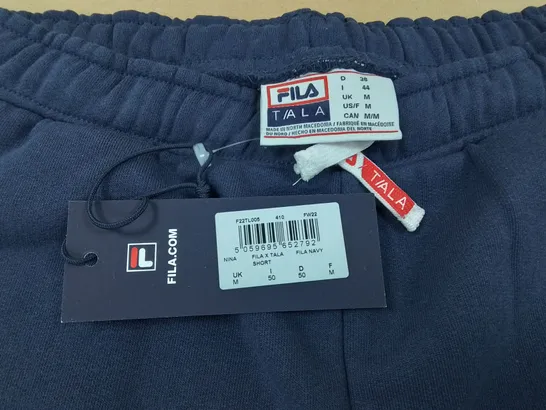 FILA TALA NAVY FLEECE SHORTS - UK M