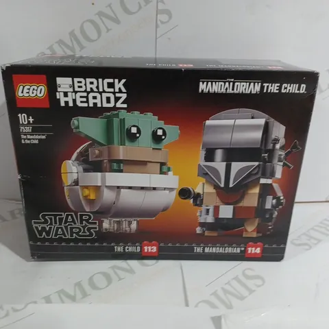 LEGO BRICK HEADZ THE MANDALORIAN AND THE CHILD 10+