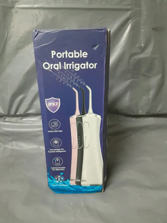 SEALED IPX7 PORTABLE ORAL IRRIGATOR IVORY WHITE