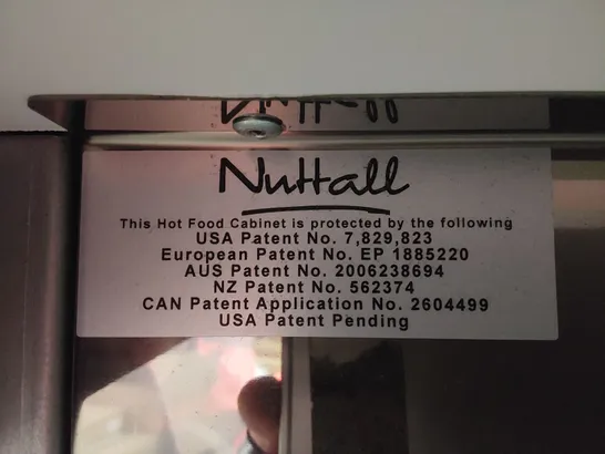 NUTTALL TALL COMMERCIAL HOT FOOD SELF SERVE DISPLAY CABINET