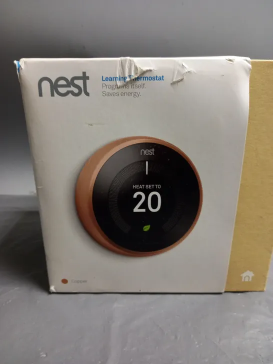 BOXED NEST LEARNING THERMOSTAT