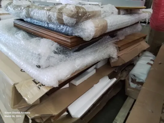 PALLET OF ASSORTED FLAT PACK FURNITURE PARTS