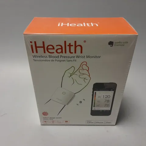 BOXED AND SEALED iHEALTH WIRELESS BLOOD PRESSURE WRIST MONITOR