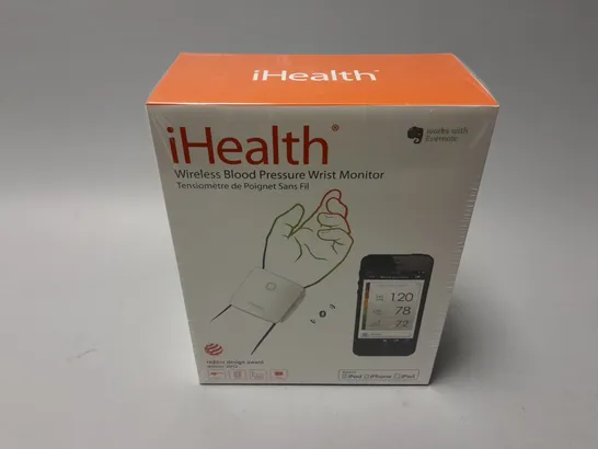 BOXED AND SEALED iHEALTH WIRELESS BLOOD PRESSURE WRIST MONITOR