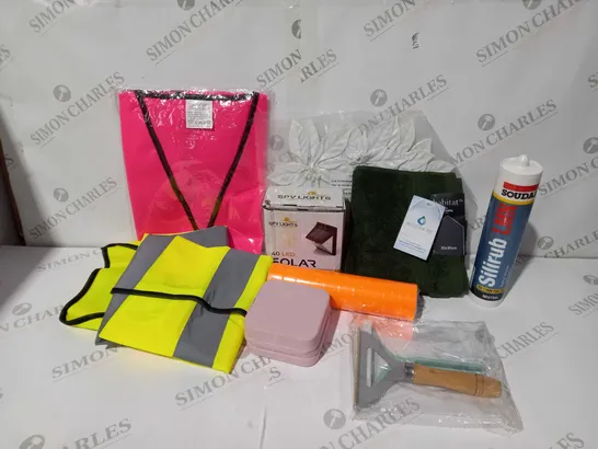 APPROXIMATELY 15 ASSORTED HOUSEHOLD ITEMS TO INCLUDE SPV SOLAR LIGHT, HI-VIS, SOUDAL SILIRUB LMN, ETC