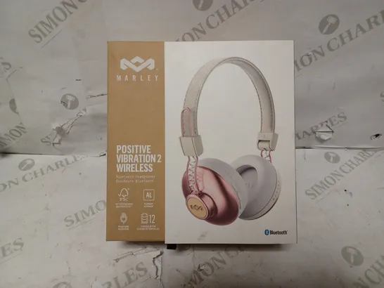 BOXED HOUSE OF MARLEY POSITIVE VIBRATION 2 BT BLUETOOTH HEADPHONES