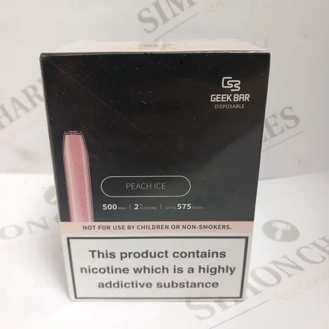 BOXED GEEK BAR DISPOSABLE PEACH ICE 20MG