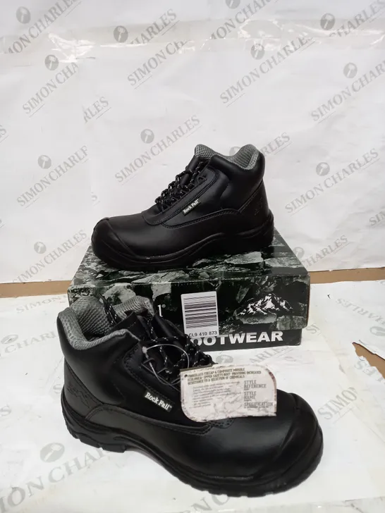 BOXED BRAND NEW ROCK FALL SAFETY BOOTS SIZE 6