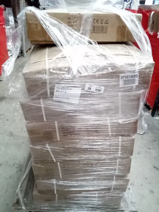 PALLET OF 15 BOXED 3X6M INDIAN STYLE POLYCOTTTON CANVAS ROOF RED AND GOLD 