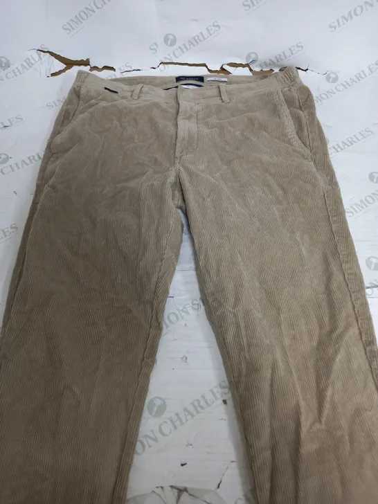 MR MARVIS THE CORDS BEIGE TROUSERS - W36 L30