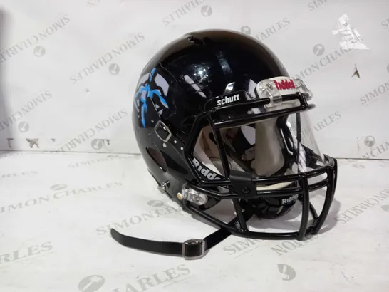 RIDDELL PROTECTIVE HELMET W. VISOR IN BLACK SIZE L