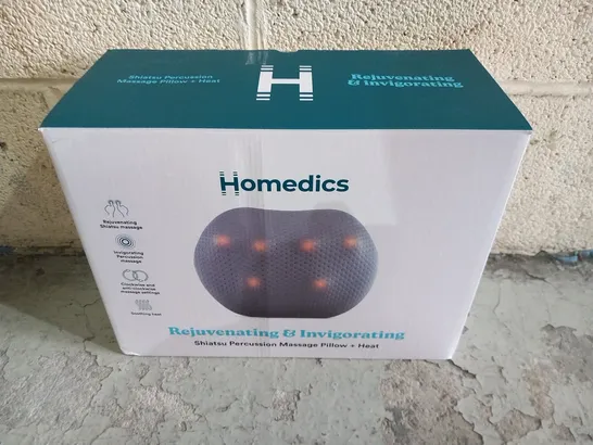 BOXED HOMEDICS REJUVINATING & INVIGORATING SHIATSU PERCUSSION MASSAGE PILLOW+HEAT SP-TAP100QVD-EU