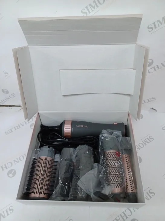 BOXED OPTI-BEAUTY HOT AIR MULTI-STYLER WITH ACCESSORIES 