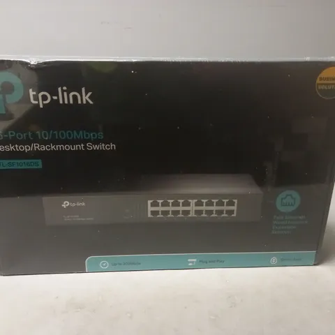 SEALED TP-LINK 16-PORT 10/100MBPS DESKTOP/RACKMOUNT SWITCH - TL-SF1016DS