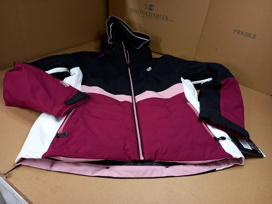 DARE2B BEETROOT/BLACK IMMERSIVE WINTER SPORTS JACKET - SIZE 14