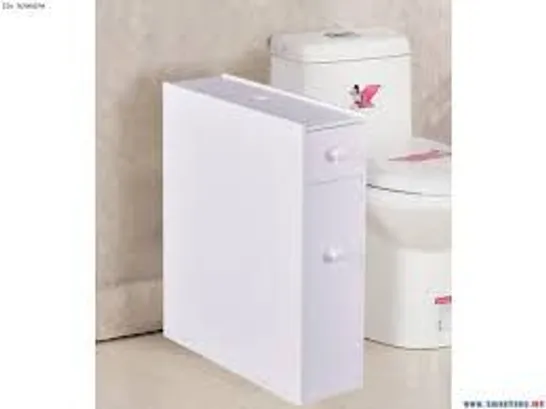 BOXED GIANTEX SMALL BATHROOM STORAGE CABINET - WHITE