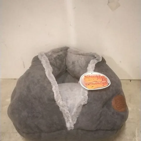 PACKAGED SHUG & COSY SMALL DOG BED COLOUR: GREY