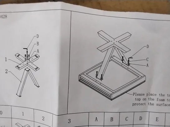 BOXED COFFEE TABLE BOX 1/2 ONLY 