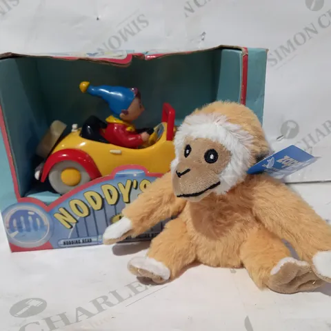 BOX OF APPROXIMATELY 5 ASSORTED TOYS AND GAMES TO INCLUDE NODDY'S TOYLAND NODDY'S CAR, ZAPPI PLUSH MONKEY, ETC