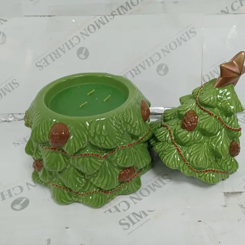 BOXED OUTLET HOMEWORX BY HARRY SLATKIN FESTIVE CERAMIC TREE