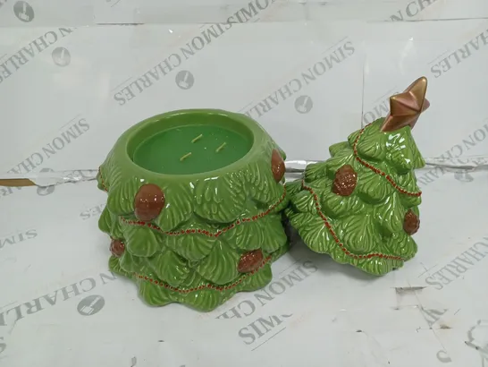 BOXED OUTLET HOMEWORX BY HARRY SLATKIN FESTIVE CERAMIC TREE