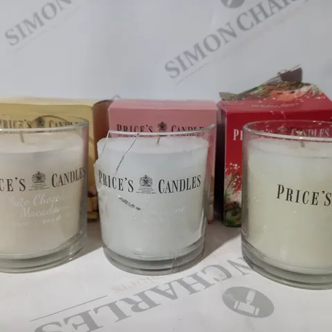 BOXED PRICE'S CANDLES SET OF 10 WINTER JAR CANDLES IN GIFT BOXES