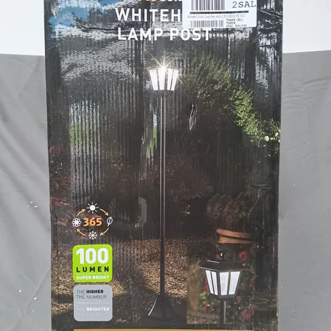 BOXED WHITEHALL SOLAR LAMP POST