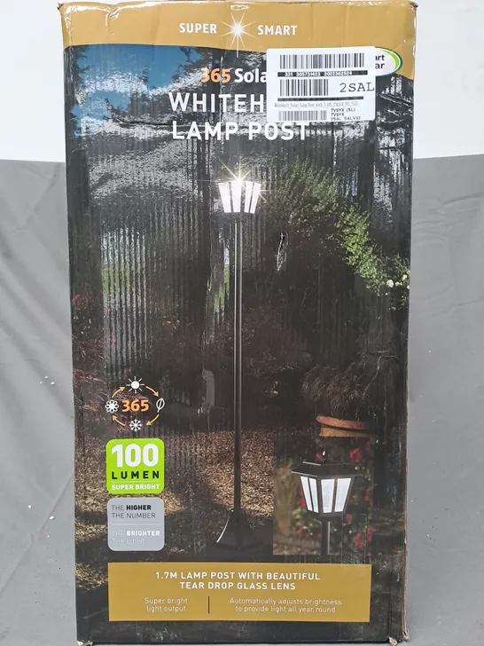 BOXED WHITEHALL SOLAR LAMP POST RRP £44.99