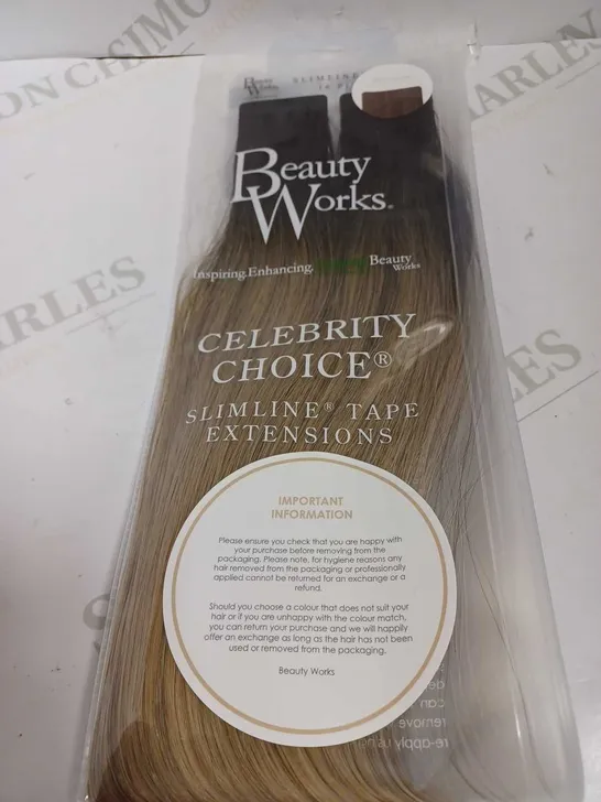 BEAUTYWORKS CELEBRITY CHOICE SLIMLINE TAPE EXTENSIONS - 20" MELROSE