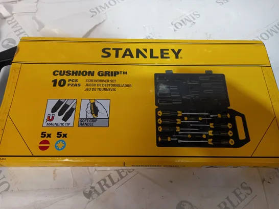 STANLEY CUSHION GRIP 10PC SCREWDRIVER SET 