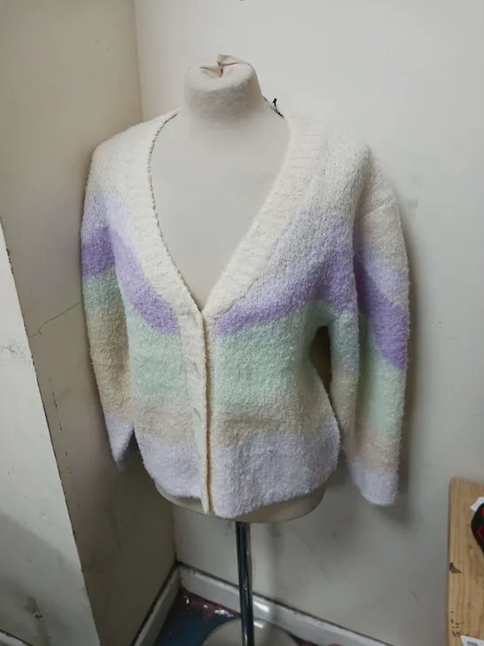 H&M DIVIDED KNITTED  BUTTONED CARDIGAN SIZE EUR XS