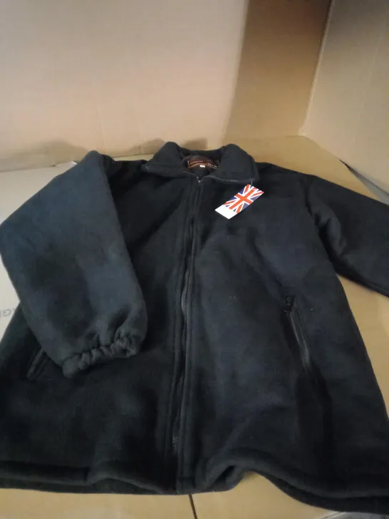 HIGH MOUNT BLACK FLEECED JACKET - SIZE L