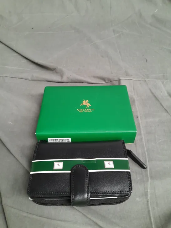 BOXED VISCONTI LEATHER PURSE