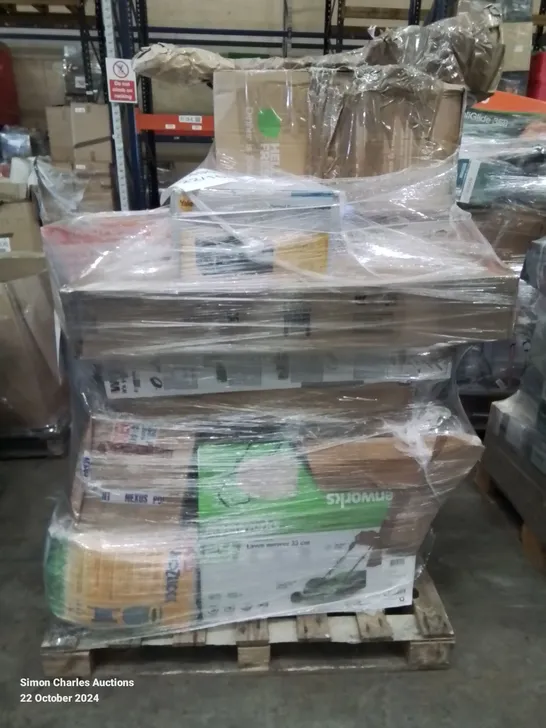 PALLET OF APPROXIMATELY 17 UNPROCESSED RAW RETURN HOUSEHOLD AND ELECTRICAL GOODS TO INCLUDE;