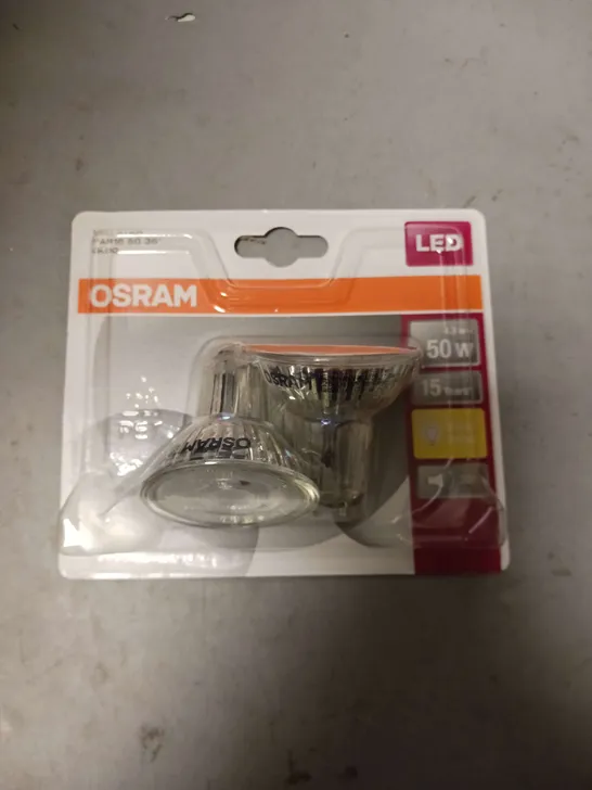 20 X SEALED (2 LIGHTS PER PACK) OSRAM GU10 LED STAR SPOTLIGHTS - WARM LIGHT