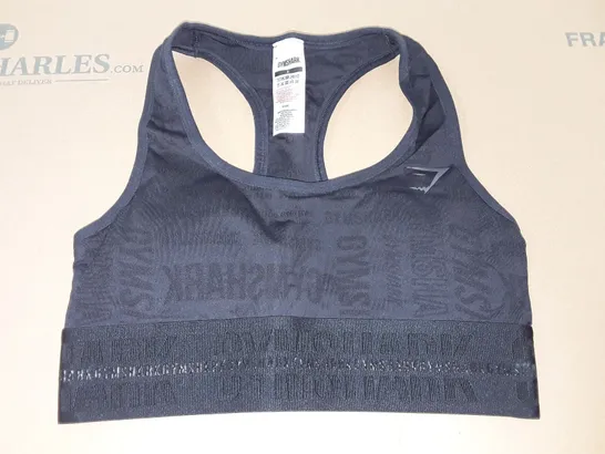 GYMSHARK BLACK TRAINING BRA - S